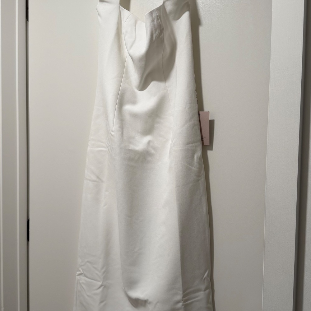 The Ultimate Muse Halter Neck Midi Dress - White - Picture 4 of 7